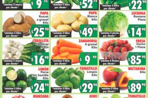 Folleto Casa Ley Frutas y verduras 15 y 16 de septiembre 2026
