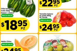 Ofertas HEB frutas y verduras del 15 al 21 de septiembre 2026