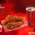 KFC: 3 Ke Tiras más Complemento y Refresco 621 ml por $99