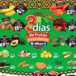 Ofertas S-Mart frutas y verduras del 15 al 17 de septiembre 2026